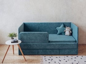 Диван-кровать Happy (бирюзовый) в Удачном - udachnyj.mebel-nsk.ru | фото