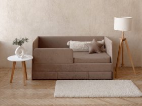 Диван-кровать Happy (капучино) в Удачном - udachnyj.mebel-nsk.ru | фото