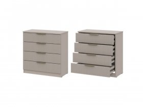 Комод 4 ящика (МДФ) Эккервуд (меланж) в Удачном - udachnyj.mebel-nsk.ru | фото