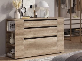 Комод КМ-06 Энигма (венге/дуб каньон) в Удачном - udachnyj.mebel-nsk.ru | фото