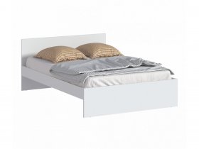 Кровать двуспальная 1,4м Бруклин СБ-3353 (белый) в Удачном - udachnyj.mebel-nsk.ru | фото