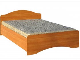 Кровать двуспальная 1,6м-1 (круглая спинка) в Удачном - udachnyj.mebel-nsk.ru | фото