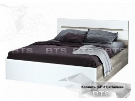Кровать двуспальная 1,6 м  Наоми КР-11 в Удачном - udachnyj.mebel-nsk.ru | фото
