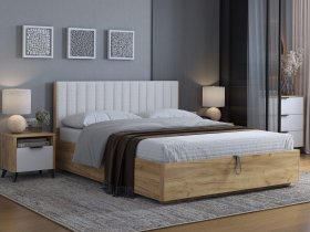 Кровать двуспальная 1,6м Юлия в Удачном - udachnyj.mebel-nsk.ru | фото