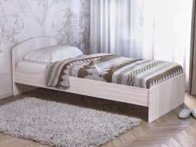 Кровать односпальная 80 с низкой спинкой (ясень шимо светлый) в Удачном - udachnyj.mebel-nsk.ru | фото