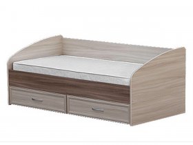 Кровать односпальная с ящиками 0,9 м-1 в Удачном - udachnyj.mebel-nsk.ru | фото