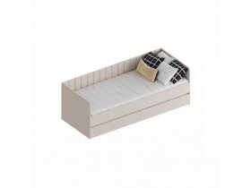 Кровать с ящиками «Тефия» (тефия/софт сантьяго) в Удачном - udachnyj.mebel-nsk.ru | фото