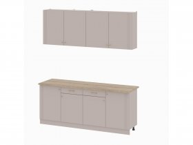 Кухонный гарнитур 2,0м Одетта (меланж/дуб сонома) в Удачном - udachnyj.mebel-nsk.ru | фото