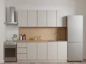Кухонный гарнитур Мори 2,0 м (сатин) в Удачном - udachnyj.mebel-nsk.ru | фото
