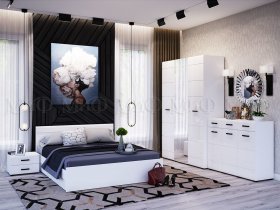 Модульная спальня Нэнси NEW в Удачном - udachnyj.mebel-nsk.ru | фото