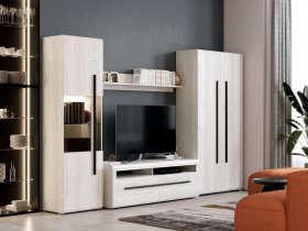 Модульная стенка Ницца (дуб витенберг) в Удачном - udachnyj.mebel-nsk.ru | фото