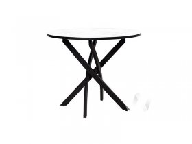 Стол обеденный Лион (мрамор белый/черный) в Удачном - udachnyj.mebel-nsk.ru | фото